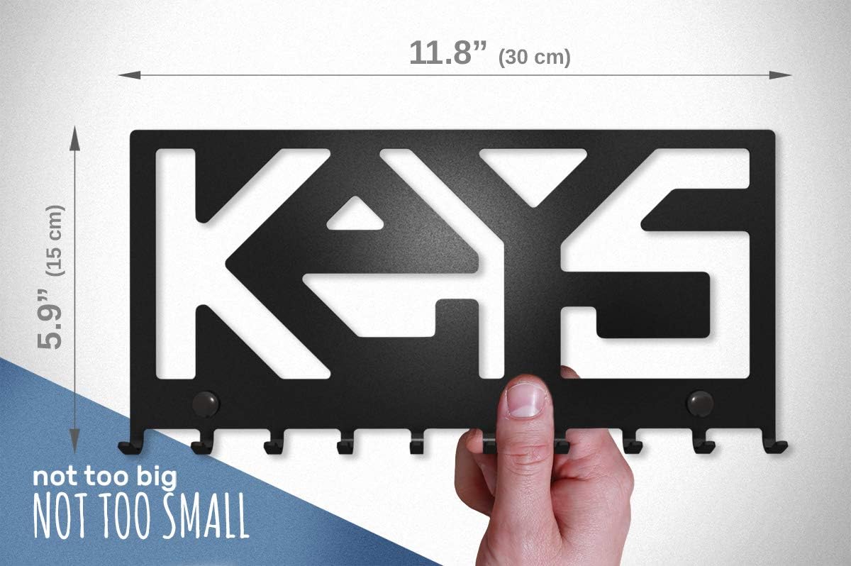 Keys Nowoczesny - Metalowy Wieszak na Klucze
