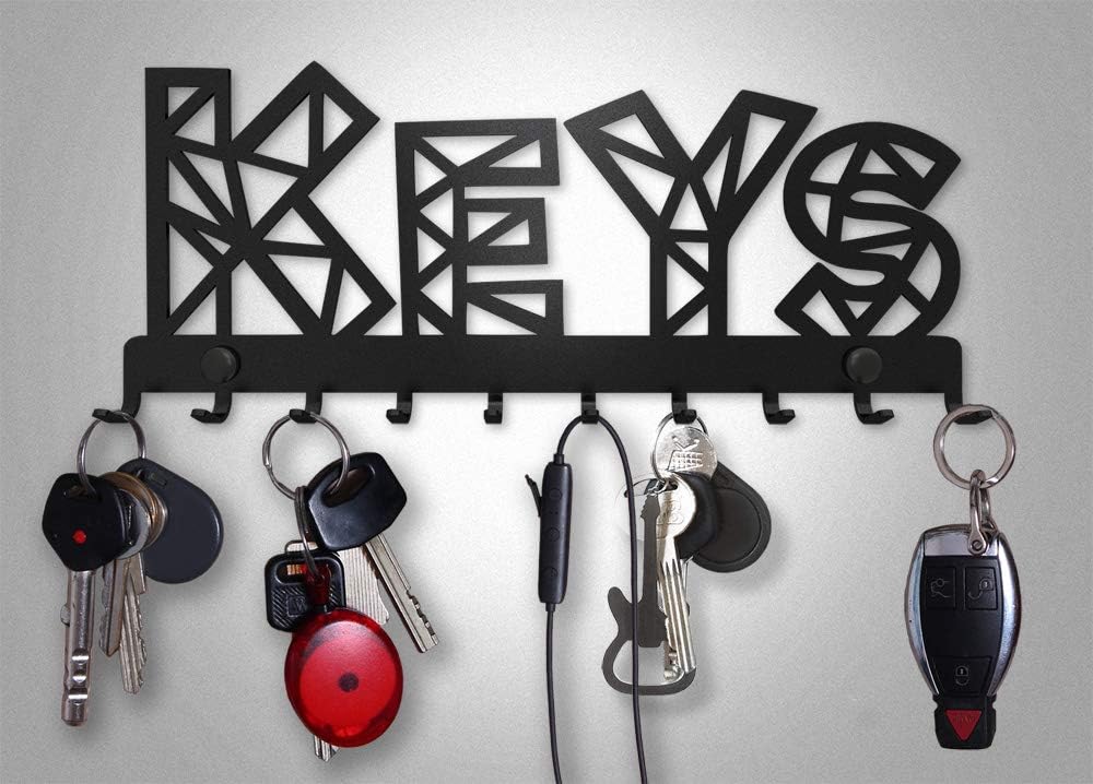 Keys Geometryczny - Metalowy Wieszak na Klucze