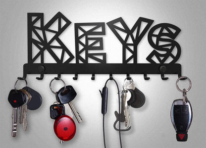 Keys Geometryczny - Metalowy Wieszak na Klucze